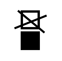 Do not stack - 포장화물의 겹침적재 금지 표시