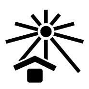 Keep away from sunlight - 포장화물의 태양광 노출 금지 표시
